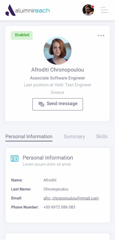 Good Fellas-Project Alumni Reach Dashboard Ux / Ui Design Good Fellas
