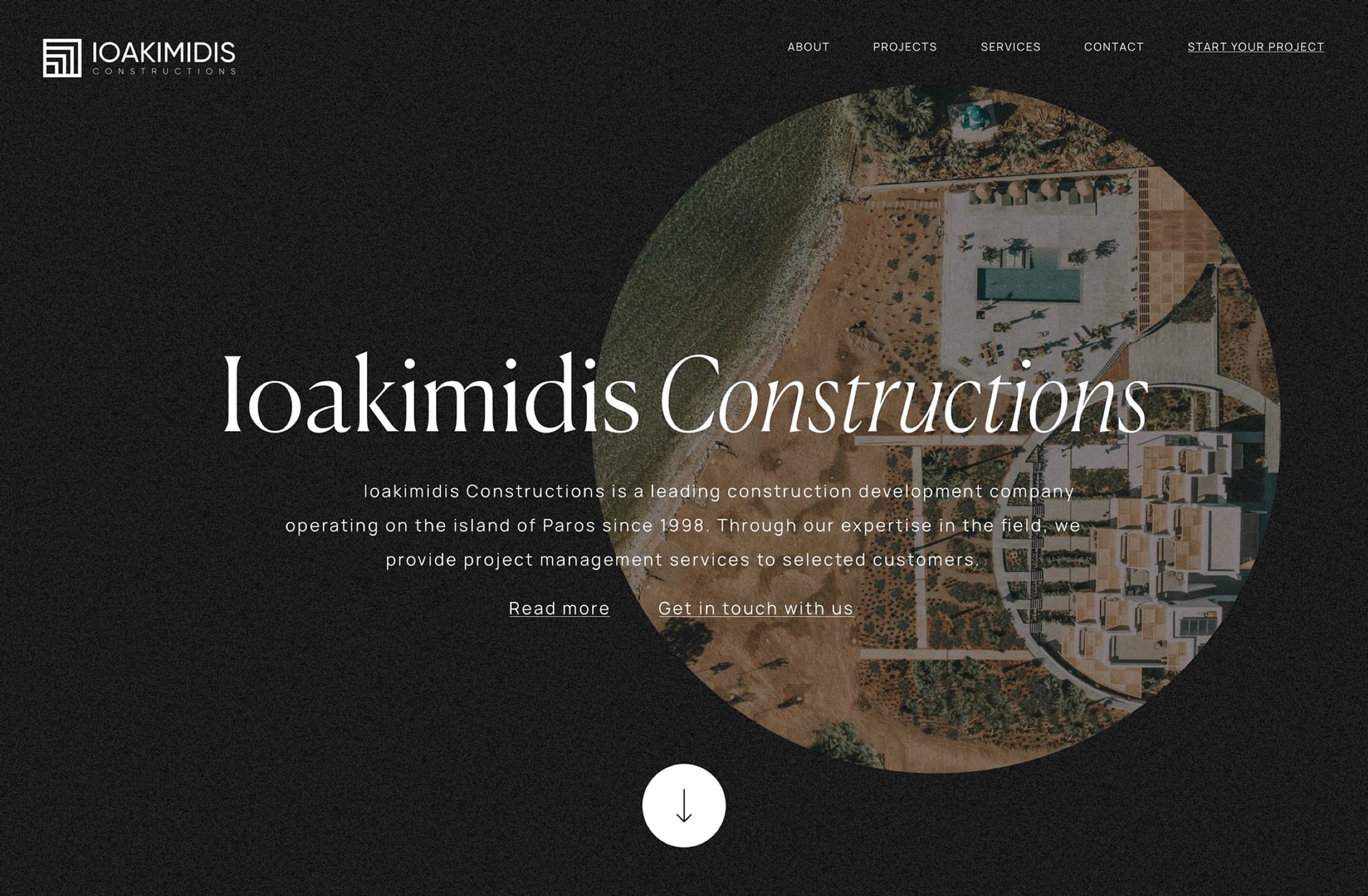 Good Fellas-Ioakimidis Constructions Paros - Portfolio website Ux Ui Development Good Fellas